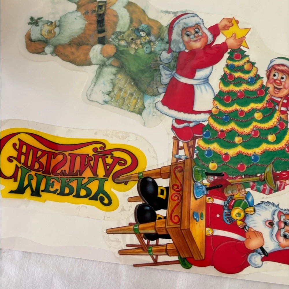 Static cling window Christmas decals. Reusable. Lots of‎ different designs